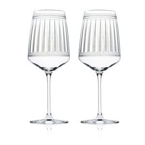 Marrakech White Wine Glasses Set of 2 - Caskata