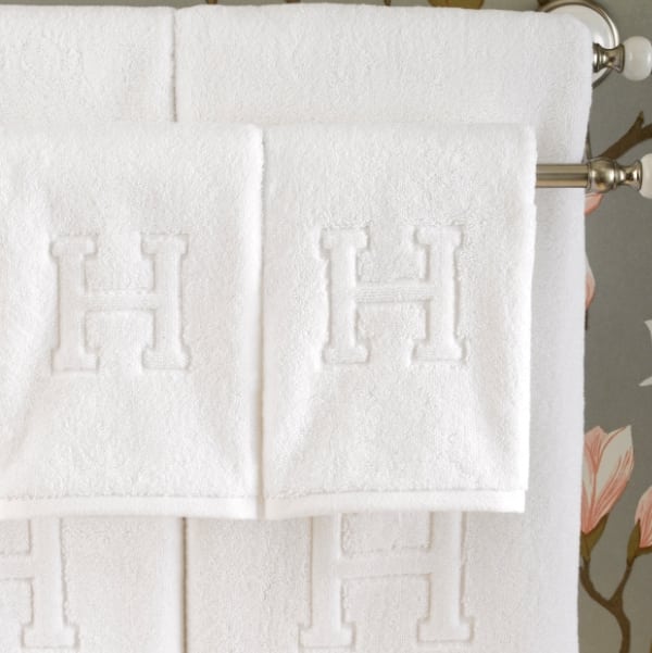 Auberge Hand Towels By Matouk (Letter M)