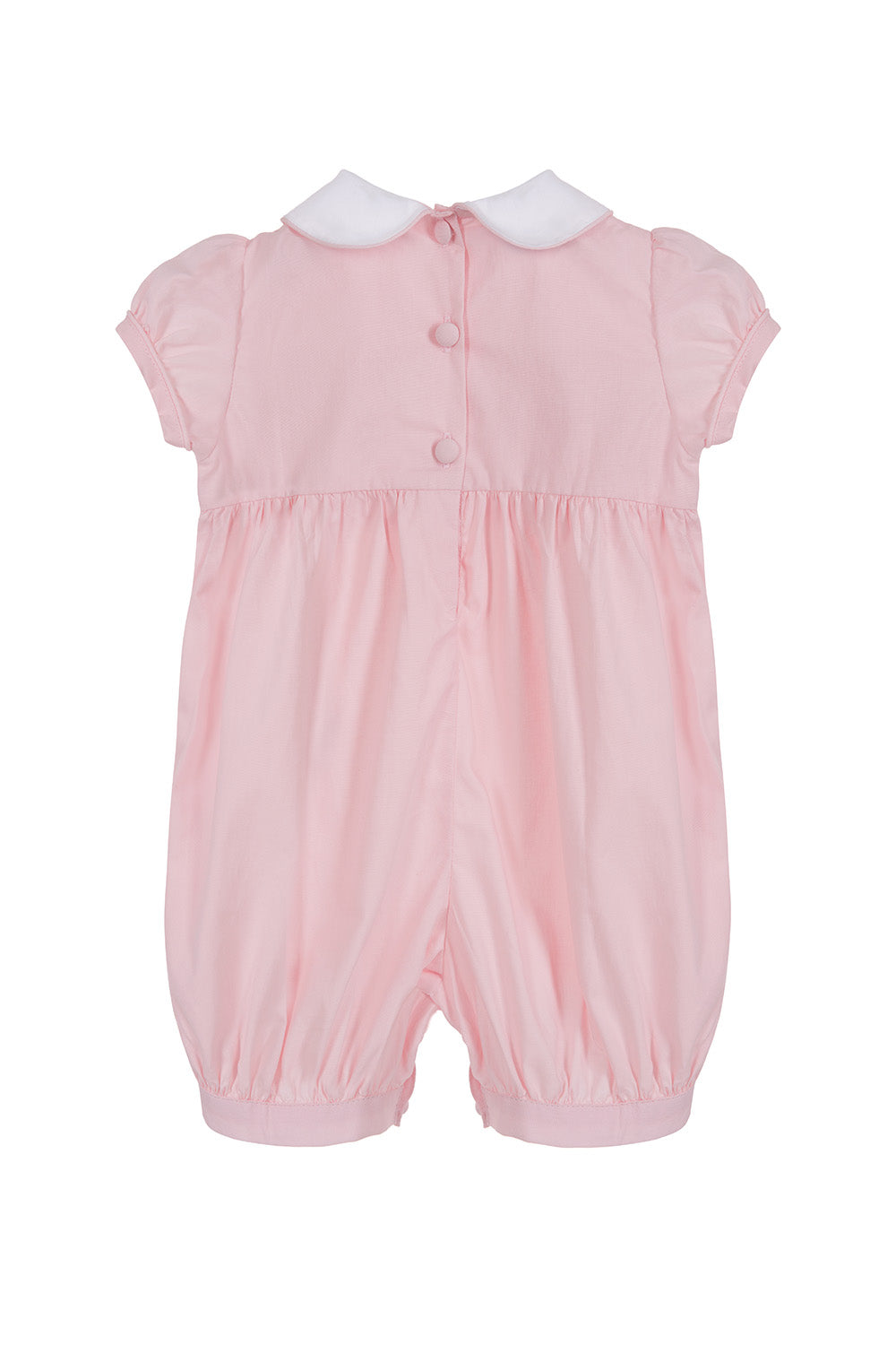 Merry Go Round Pink Smocked Romper