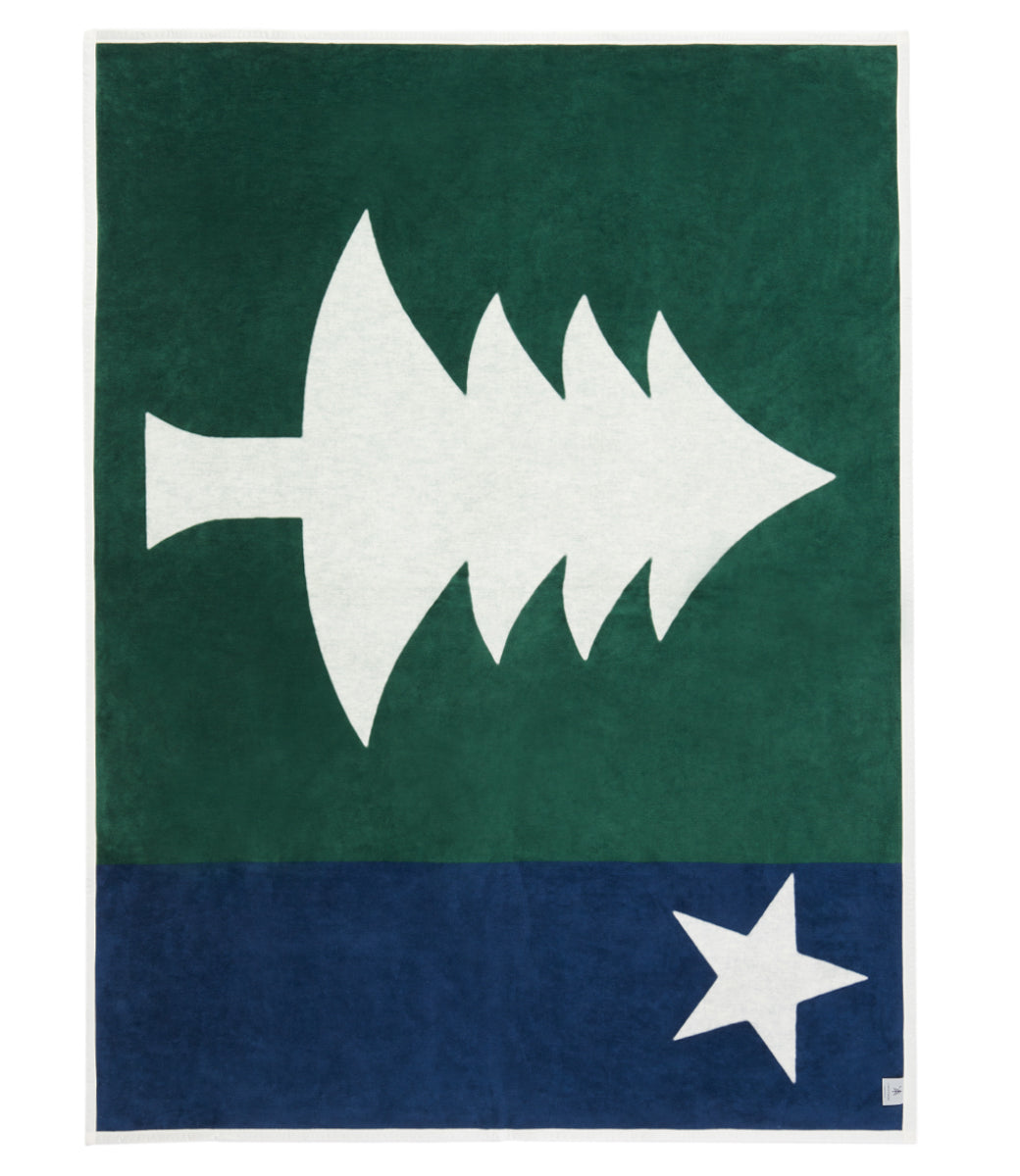 Maine Flag Blanket