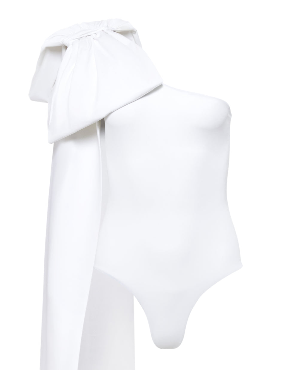 Milly White One-Piece With White Bow