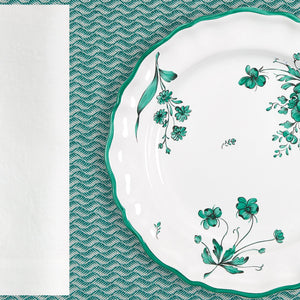 Emerald Green Rectangular Jacquard Placemat