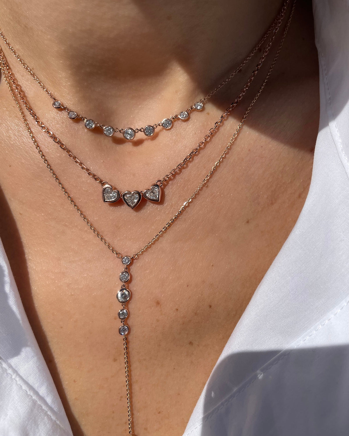 Bezel Starstruck Lariat Necklace