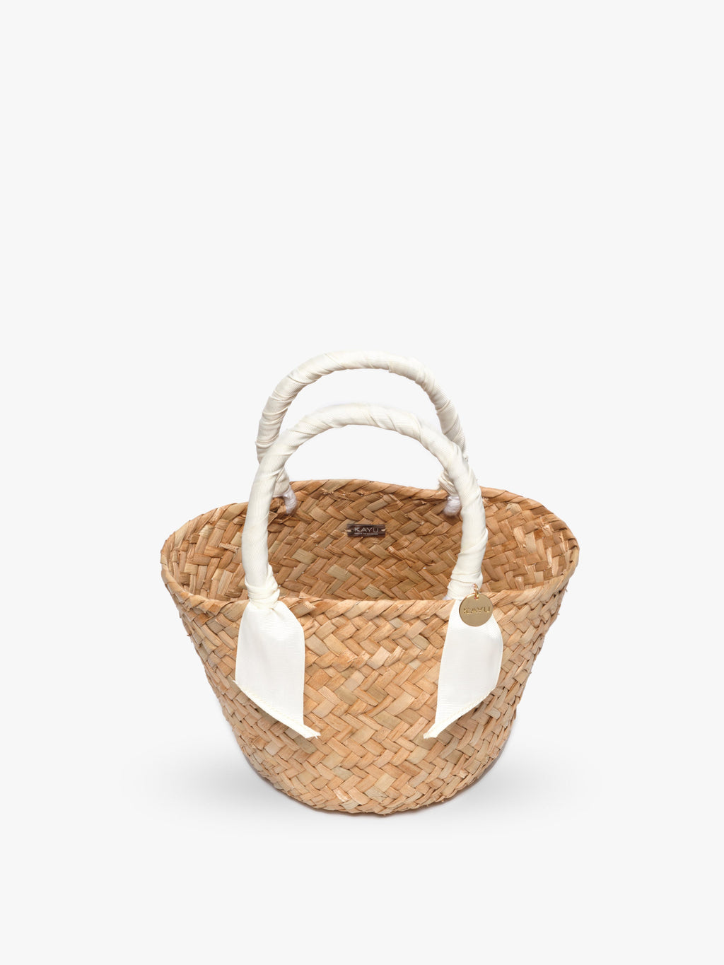 Mini Rosie Ribbon Straw Tote
