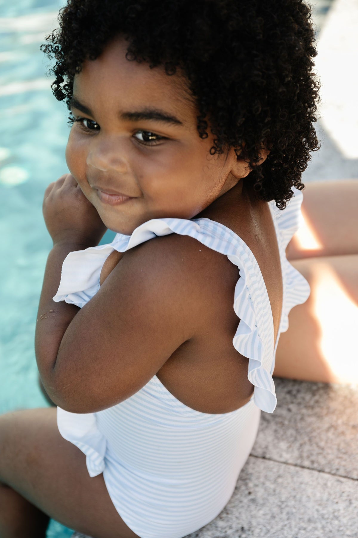 Girls Ruffle Collar One-Piece