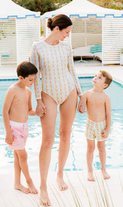 Boy's Linear Citrus Boardie