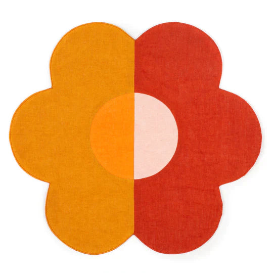 Misette-Amber-rust-flower-linen-placemat-set