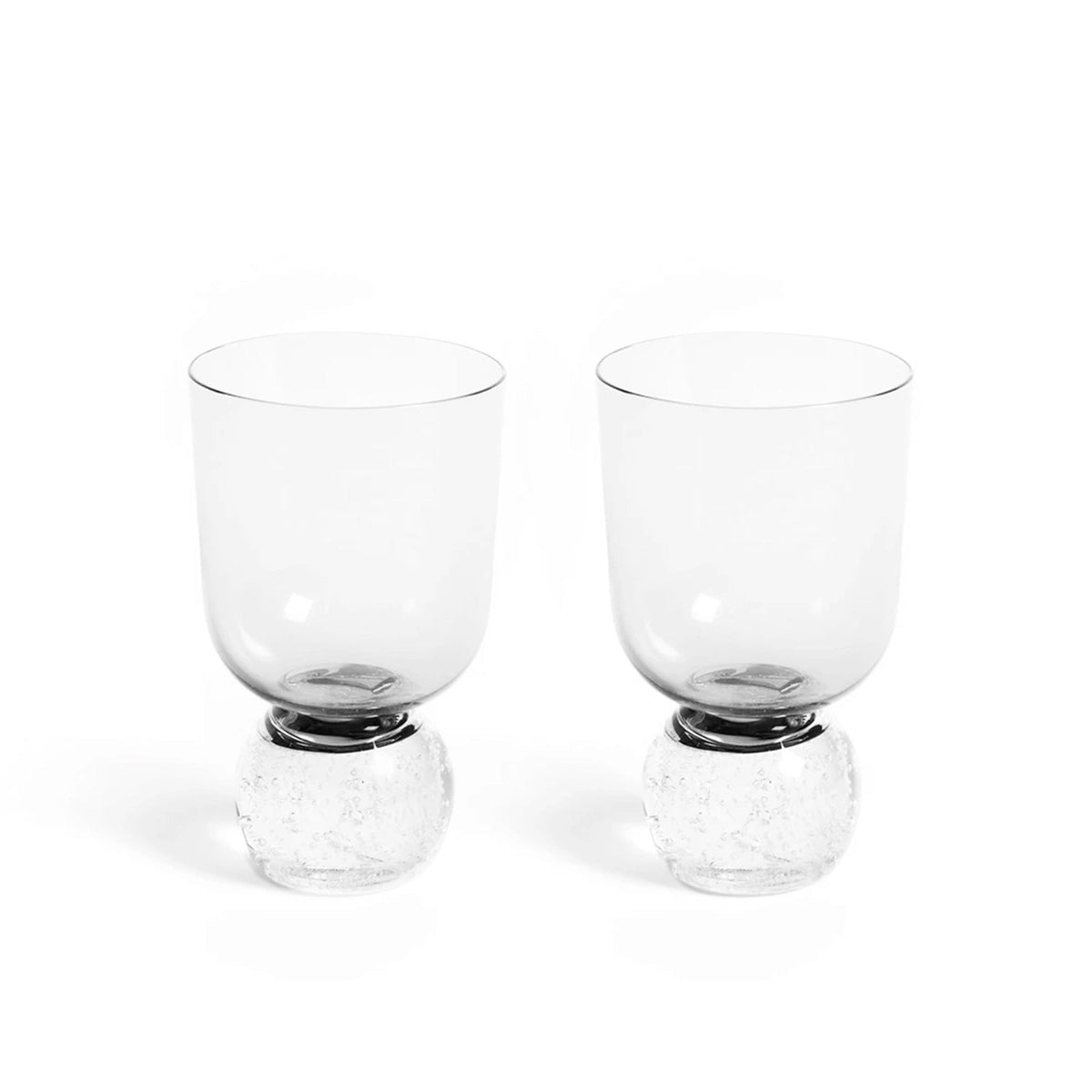 Bubble Glass Tumbler in Clear, Set of 2