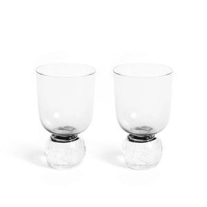 Bubble Glass Tumbler in Clear, Set of 2