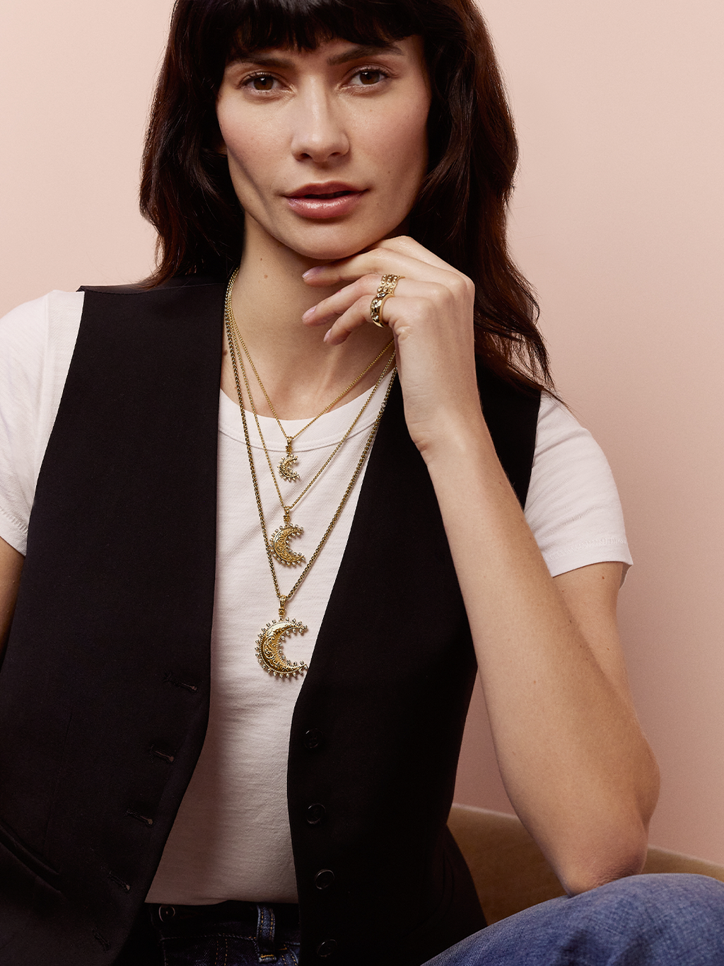 Medium Southwestern Moon Charm