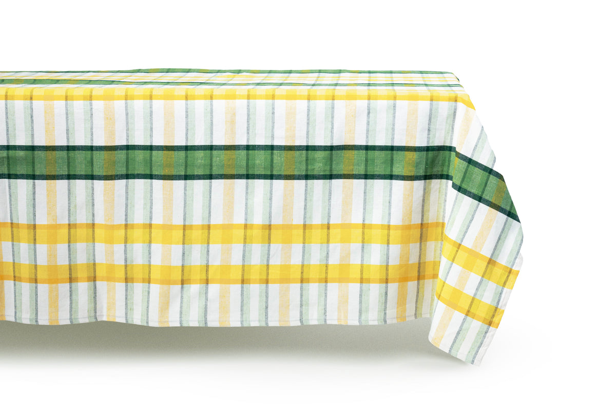 Multicolor Plaid Rectangular Tablecloth