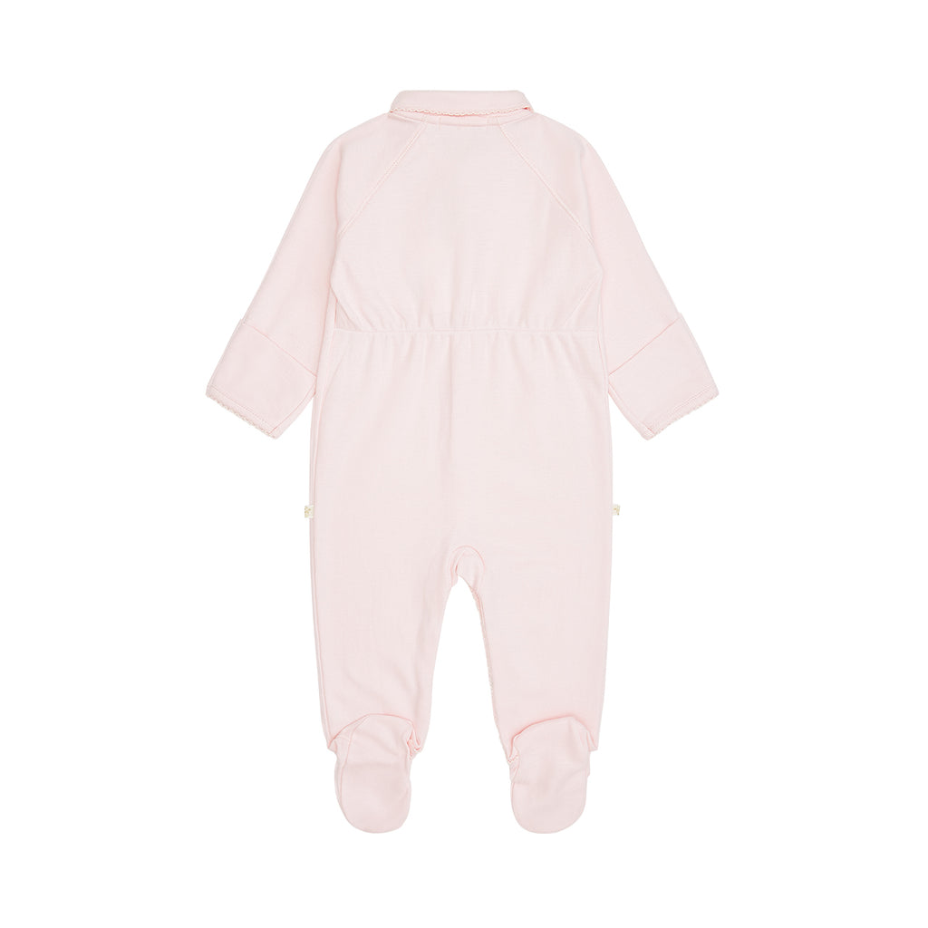 Angel Wing Sleepsuit With Mittens in Pink