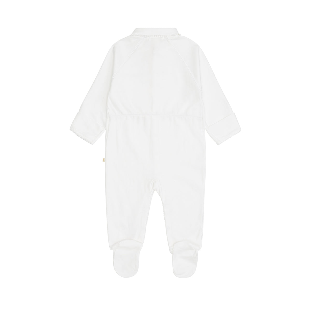Angel Wing Sleepsuit With Mittens in White