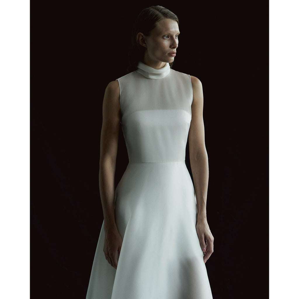 Organza Cinderella Wedding Dress April with Puff Sleeves – Olivia Bottega