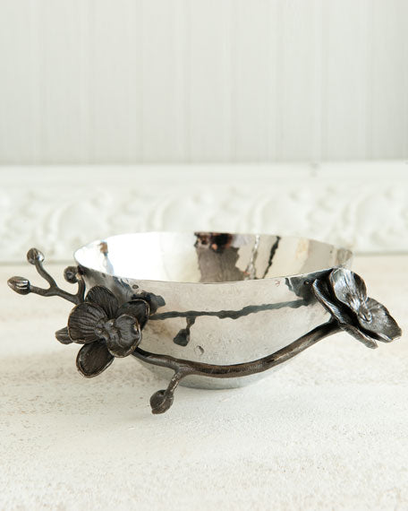 Black Orchid Nut Bowl