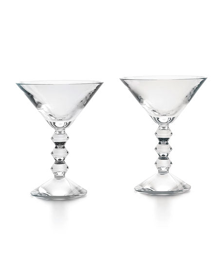 Baccarat Vega Martini Glasses, Set of Two