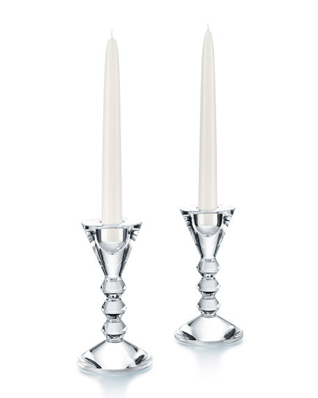 Baccarat Vega Candlestick Holders, Set of 2