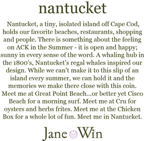 Nantucket JW Original Pendant Coin Necklace