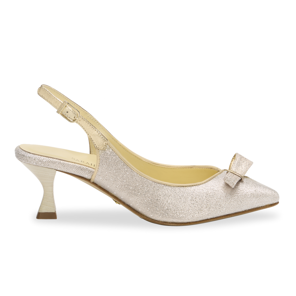 Champagne kitten heel shoes sales