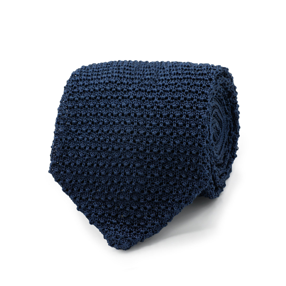 Cobalt Knitted Silk Tie