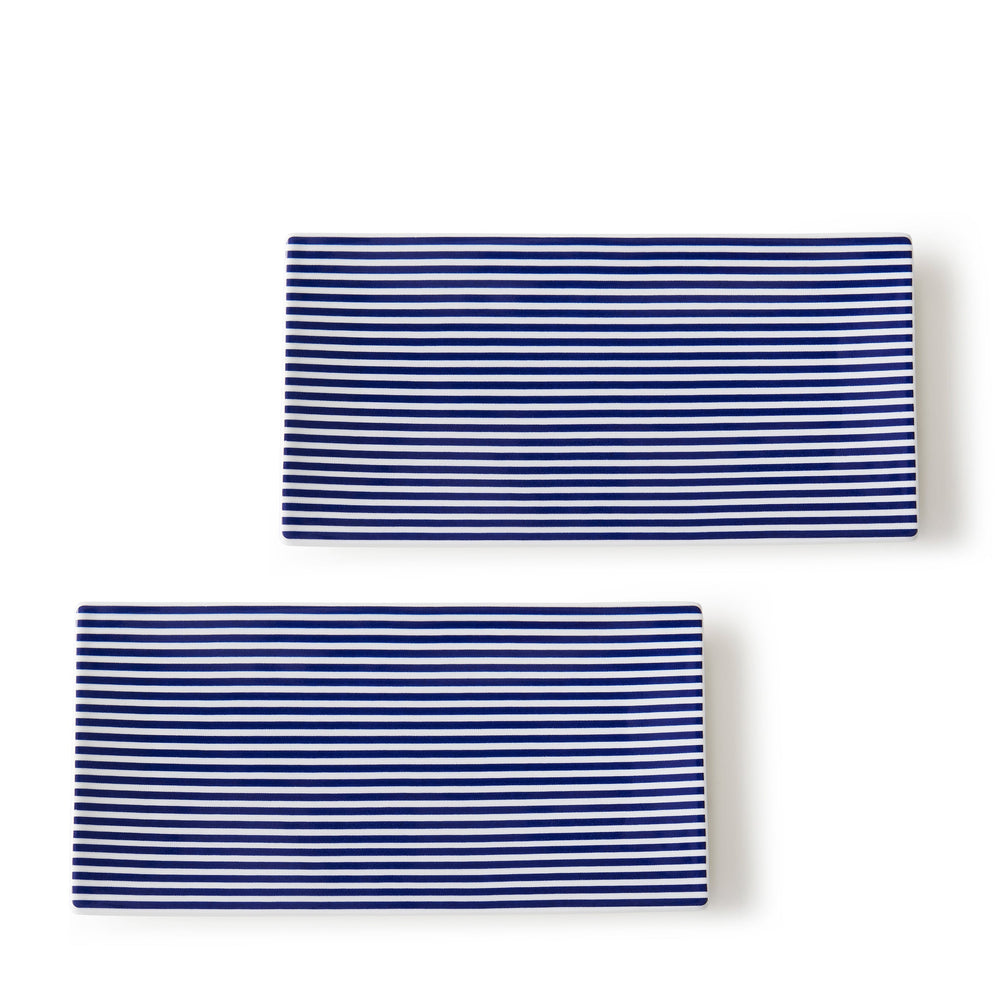 Newport Stripe Sushi Tray Set of 2 - Caskata