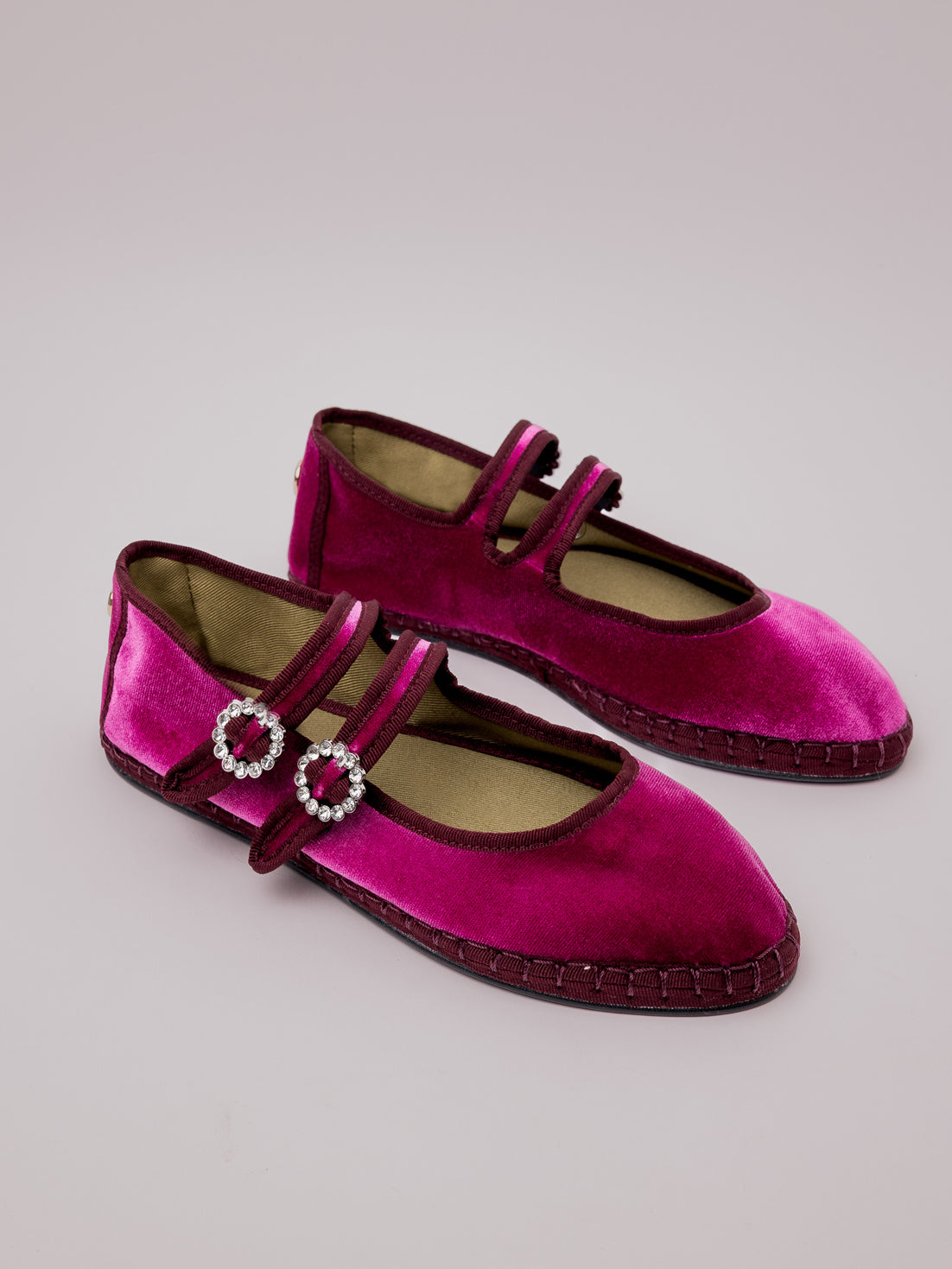 Double Lace Flat in Rosa