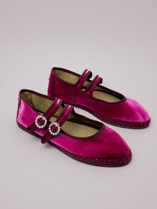 Double Lace Flat in Rosa