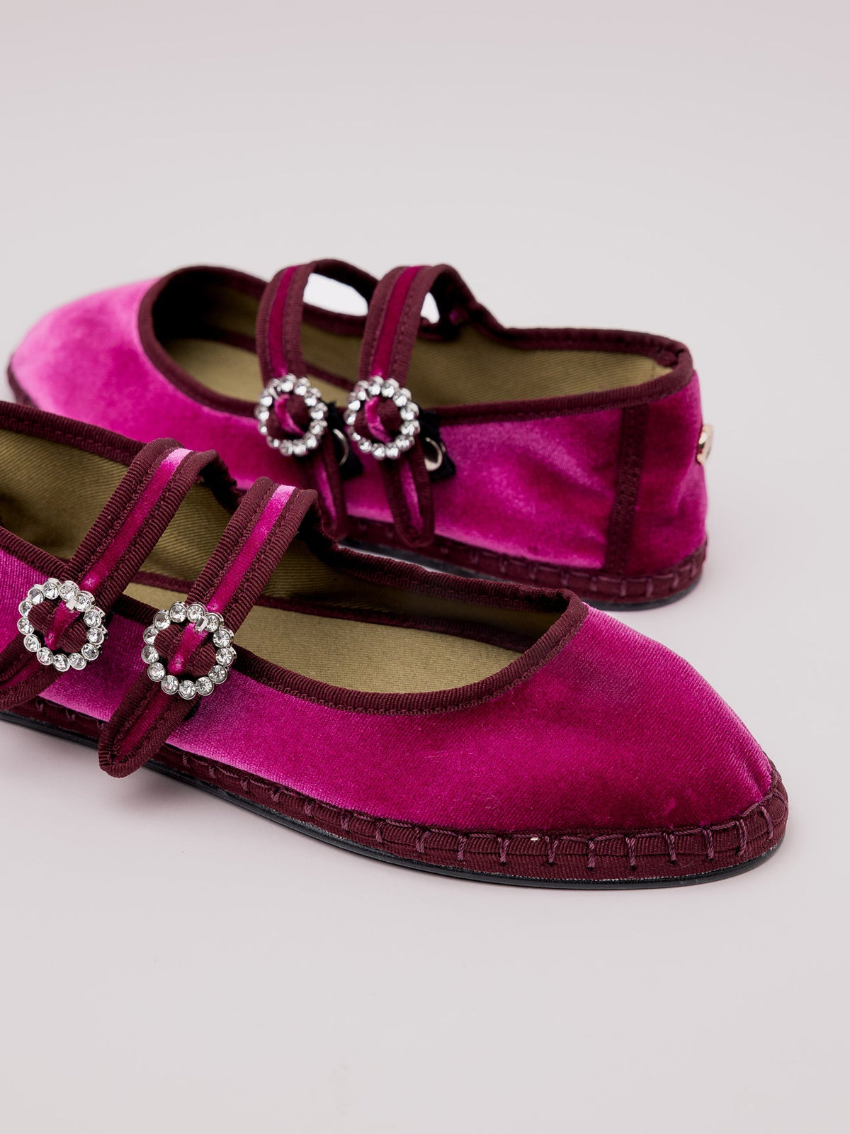 Double Lace Flat in Rosa