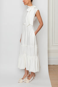 Bettina Dress in Buttermilk White