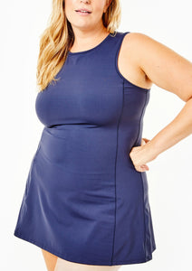 Panama Dress in Navy