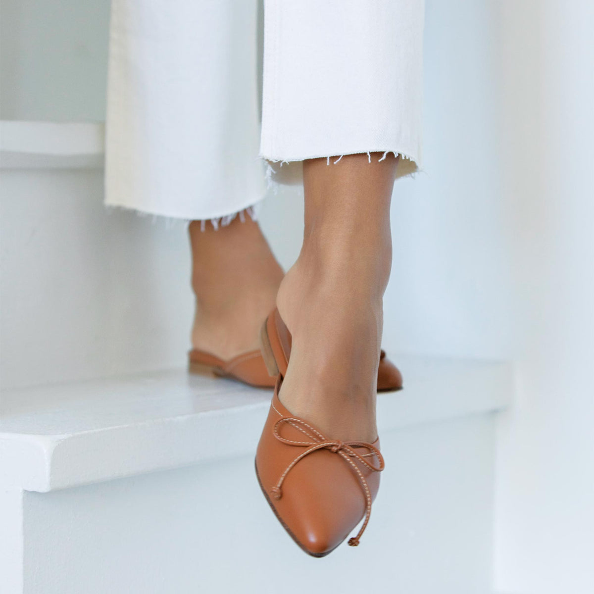 The Ballet Mule in Saddle Nappa