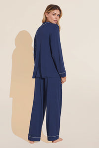 Gisele Long PJ Set in Navy/Ivory