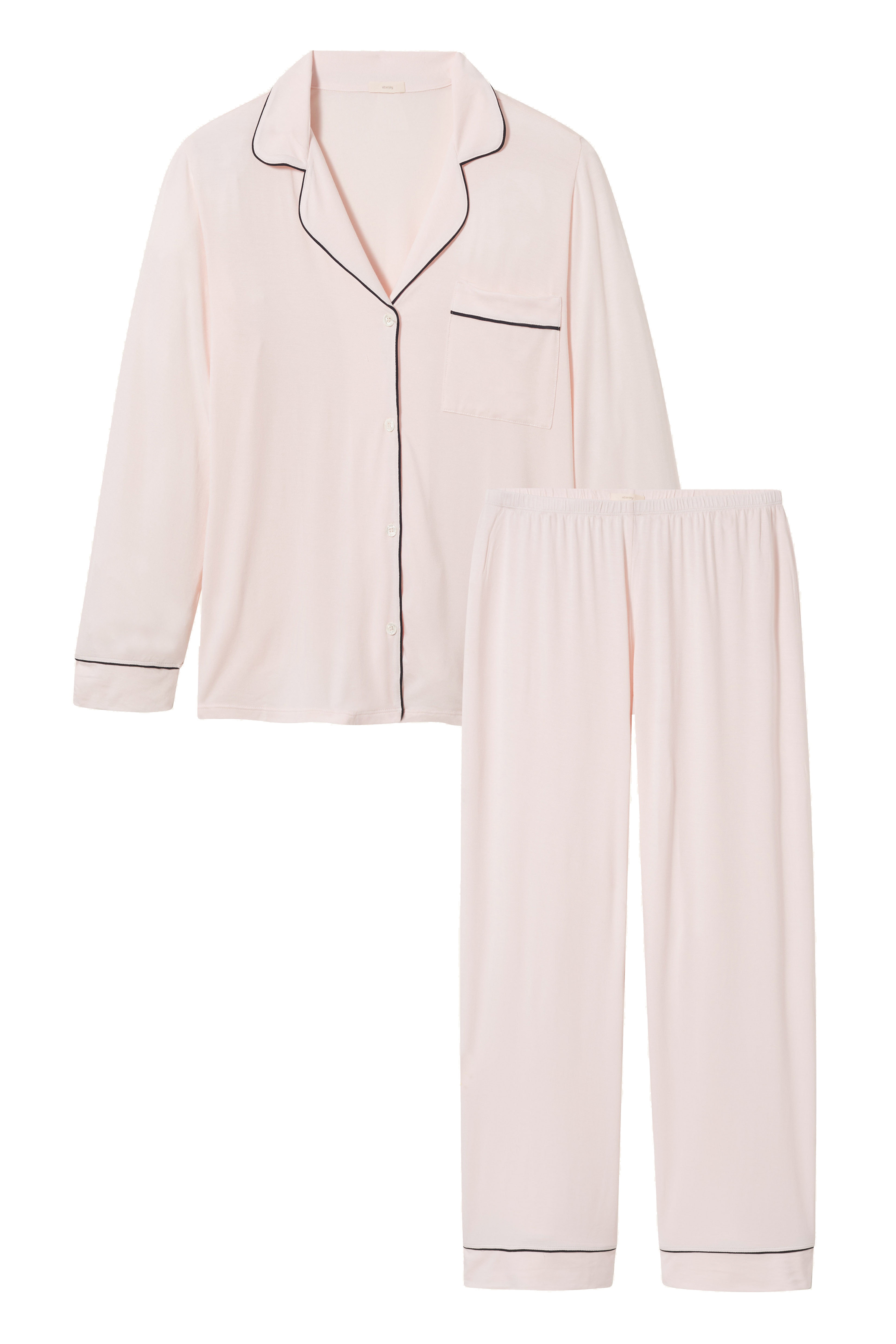 Gisele Long PJ Set in Sorbet/Black