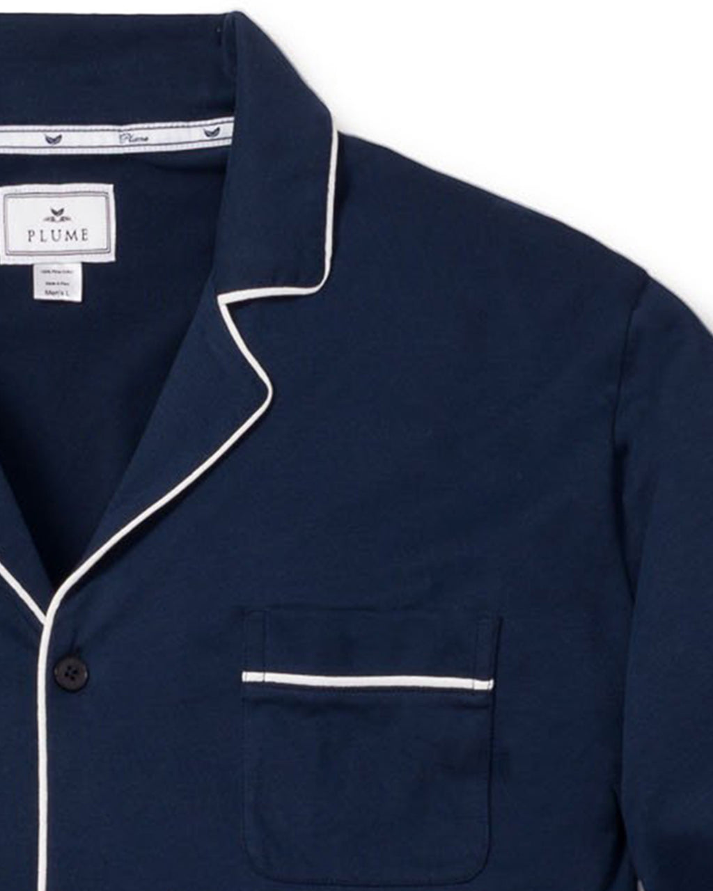 Men’s Navy Pima Cotton Pajama Set