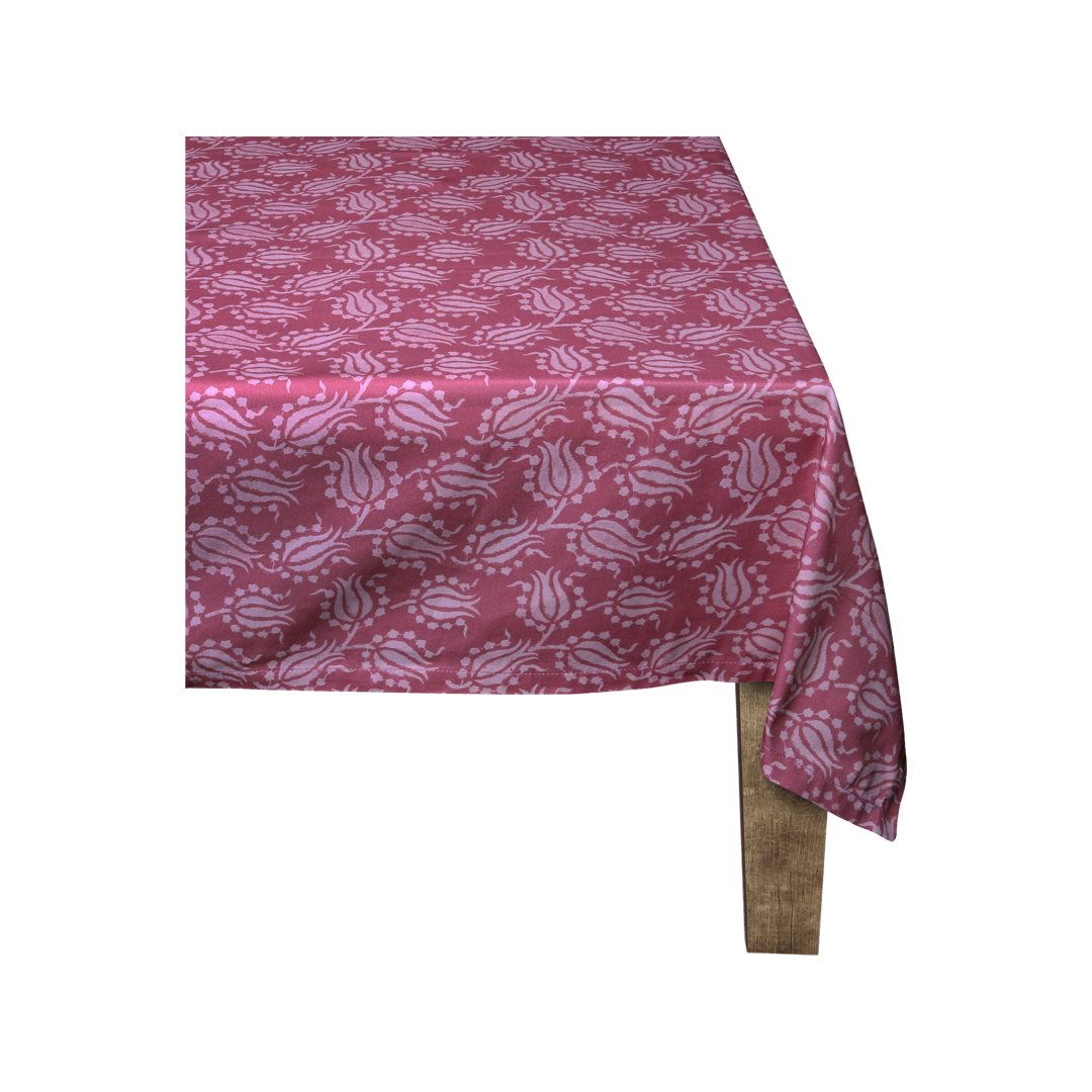 Pink Tulip Tablecloth