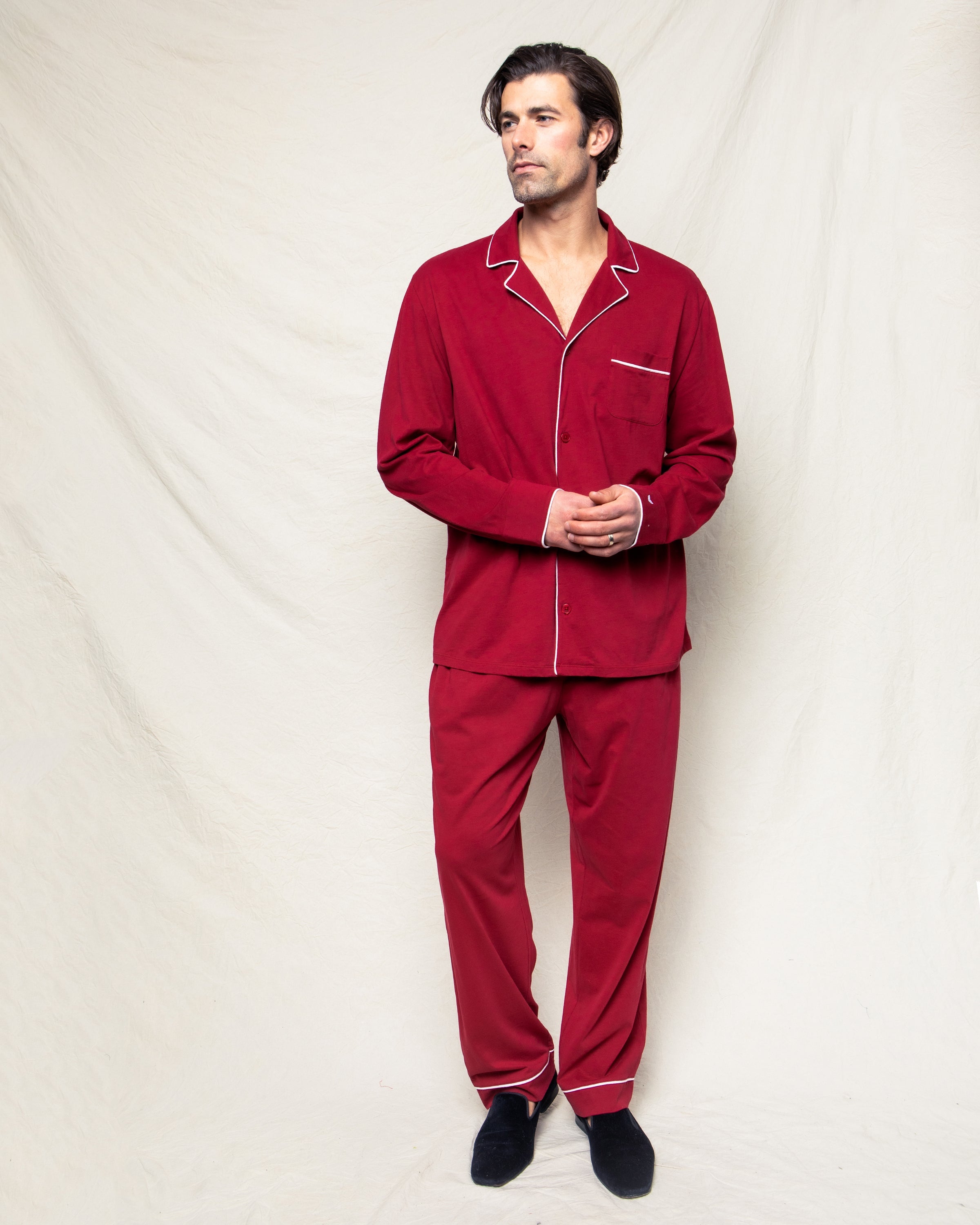 Luxe Pima Men’s Bordeaux Pajama Set