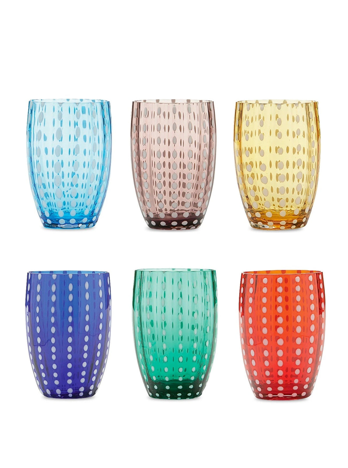 Perle Tumbler Assorted, Set of 6