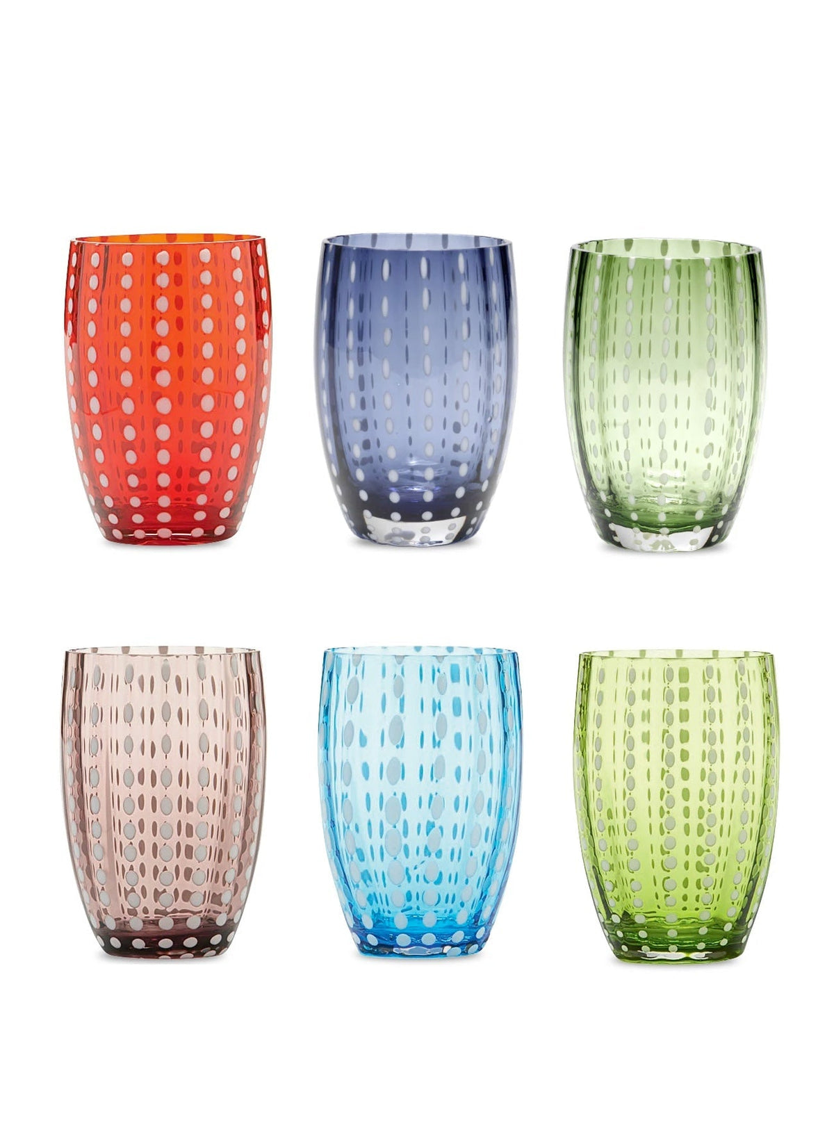 Perle Tumbler Assorted, Set of 6