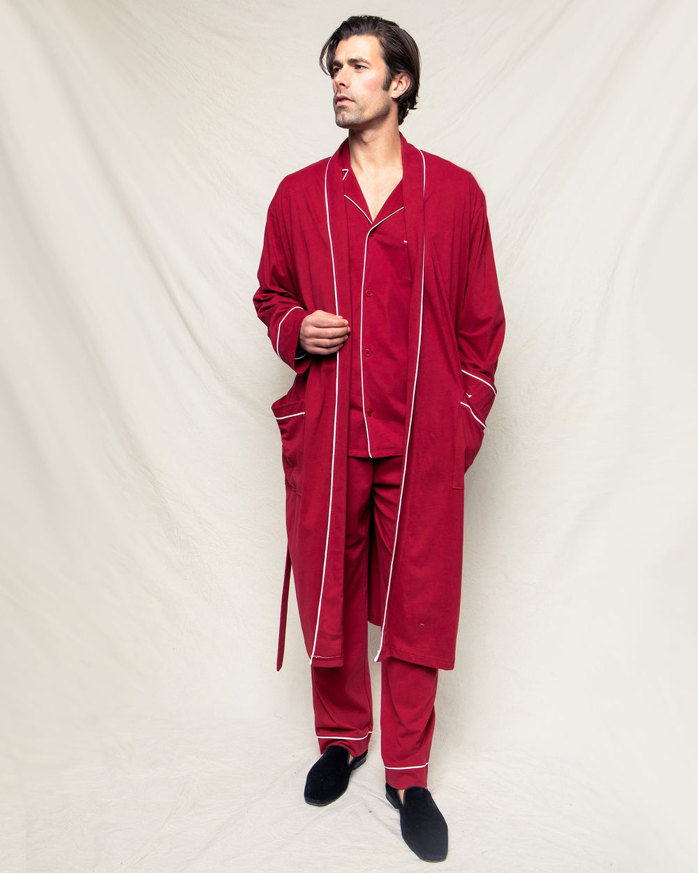 Luxe Pima Men’s Bordeaux Robe