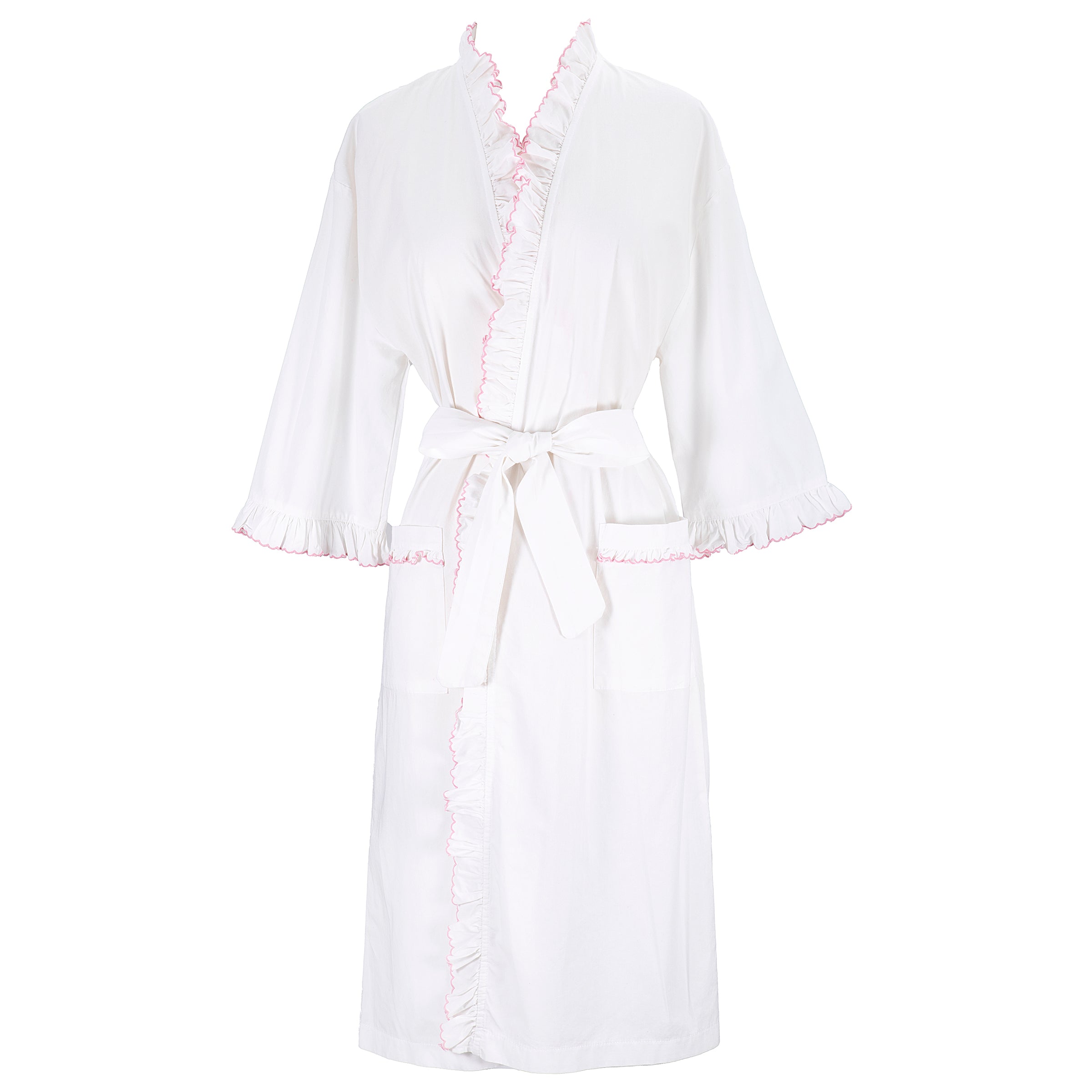 Lulie Cotton Ruffle Robe