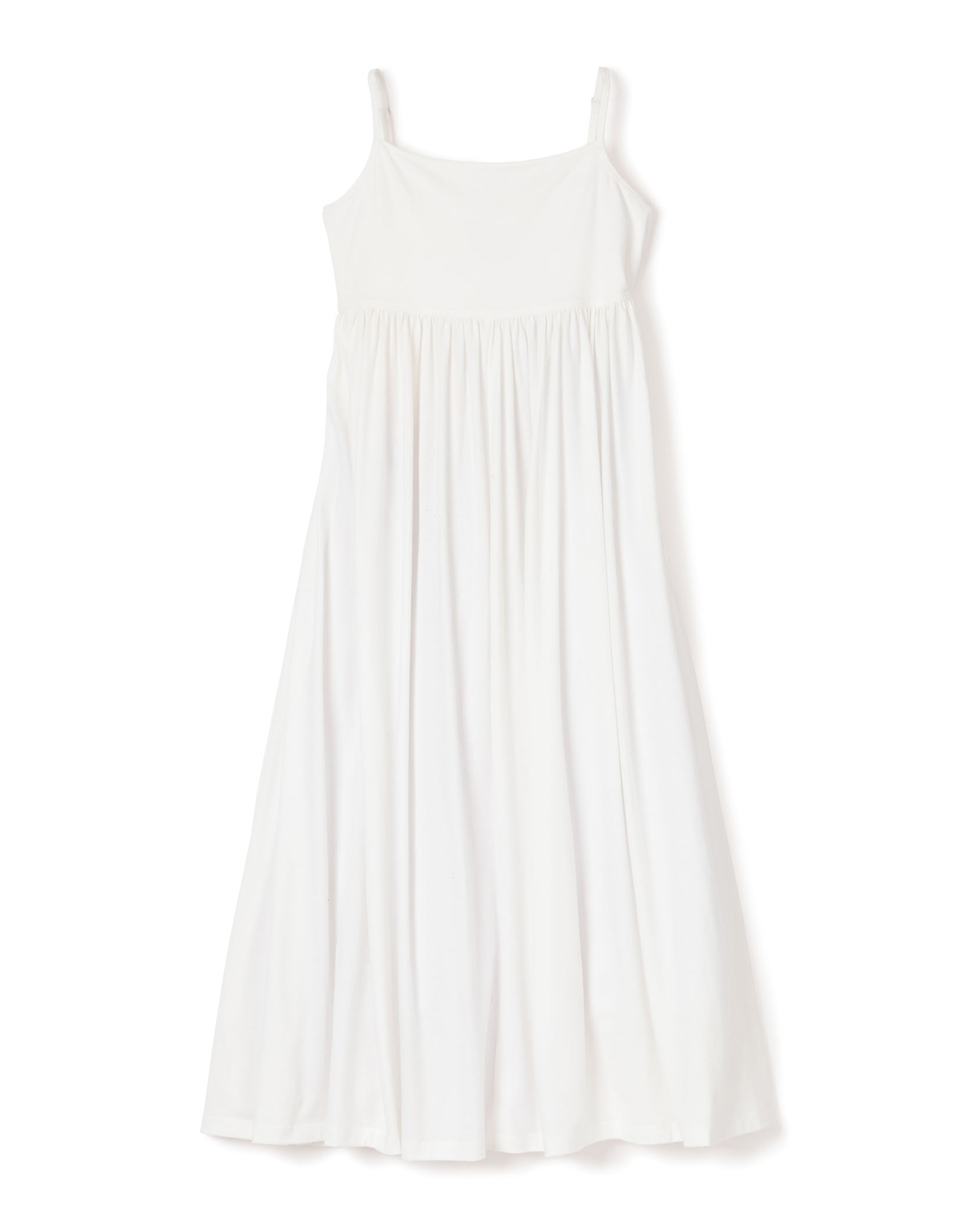 Women’s Luxe Pima Cotton White Serene Lounge Dress