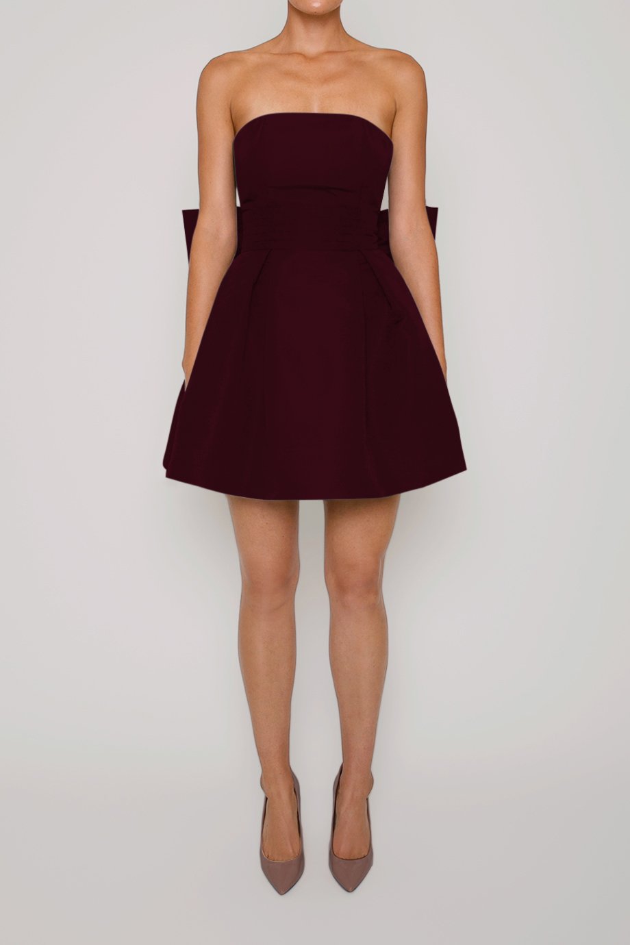 Paige Silk Faille Full Mini Dress