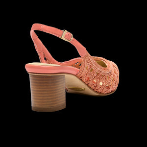 Parker Sling 50 in Coral Raffia
