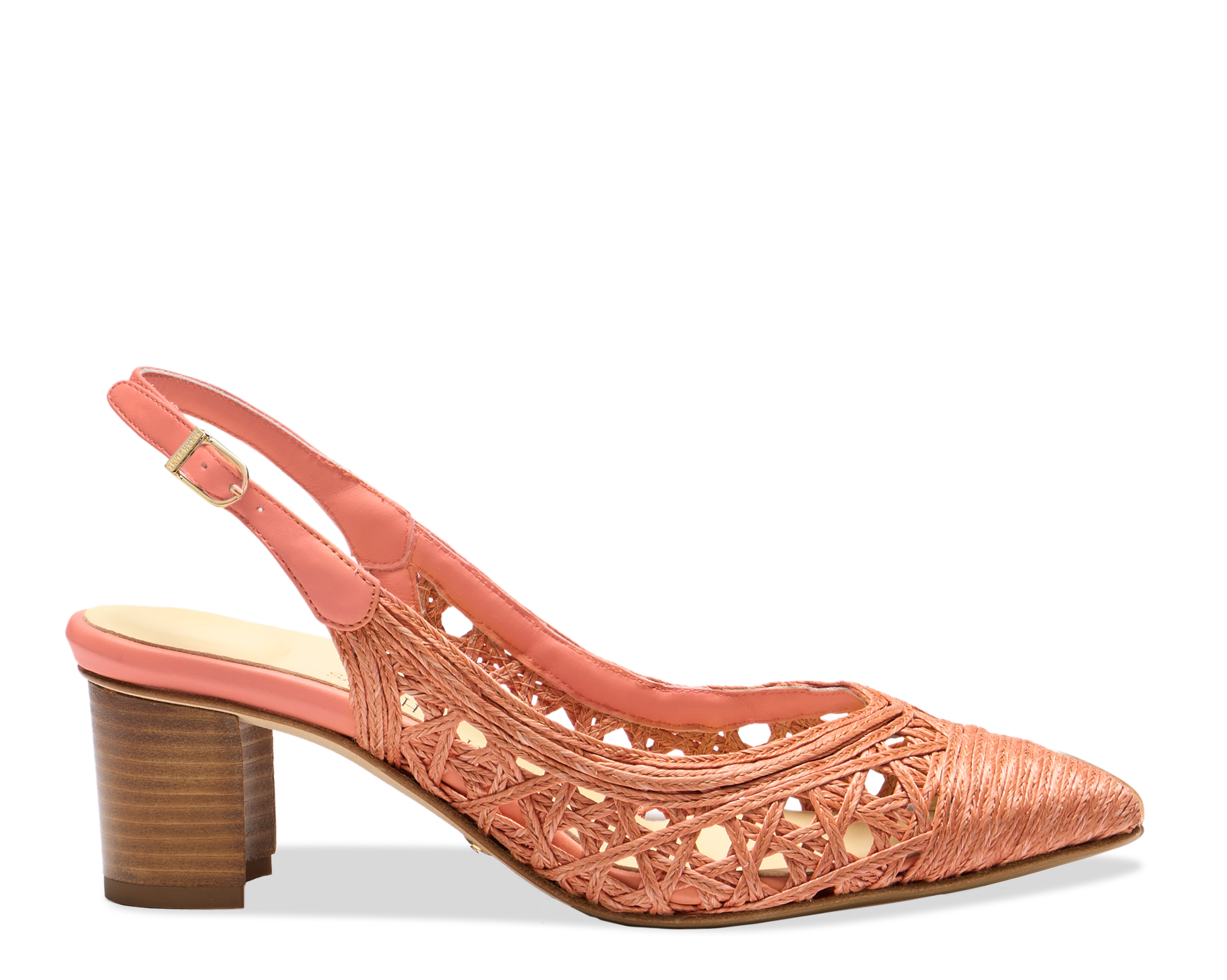 Parker Sling 50 in Coral Raffia