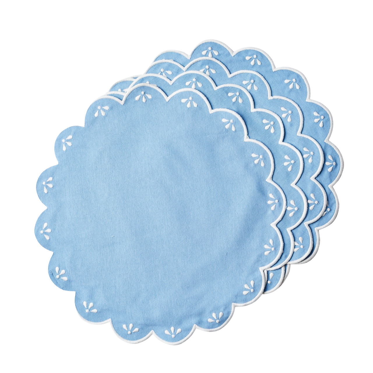 Peony Blue Placemats, Set of 4