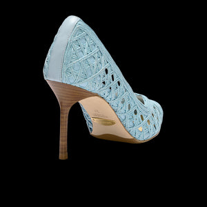 Perfect Pump 85 in Seafoam Raffia