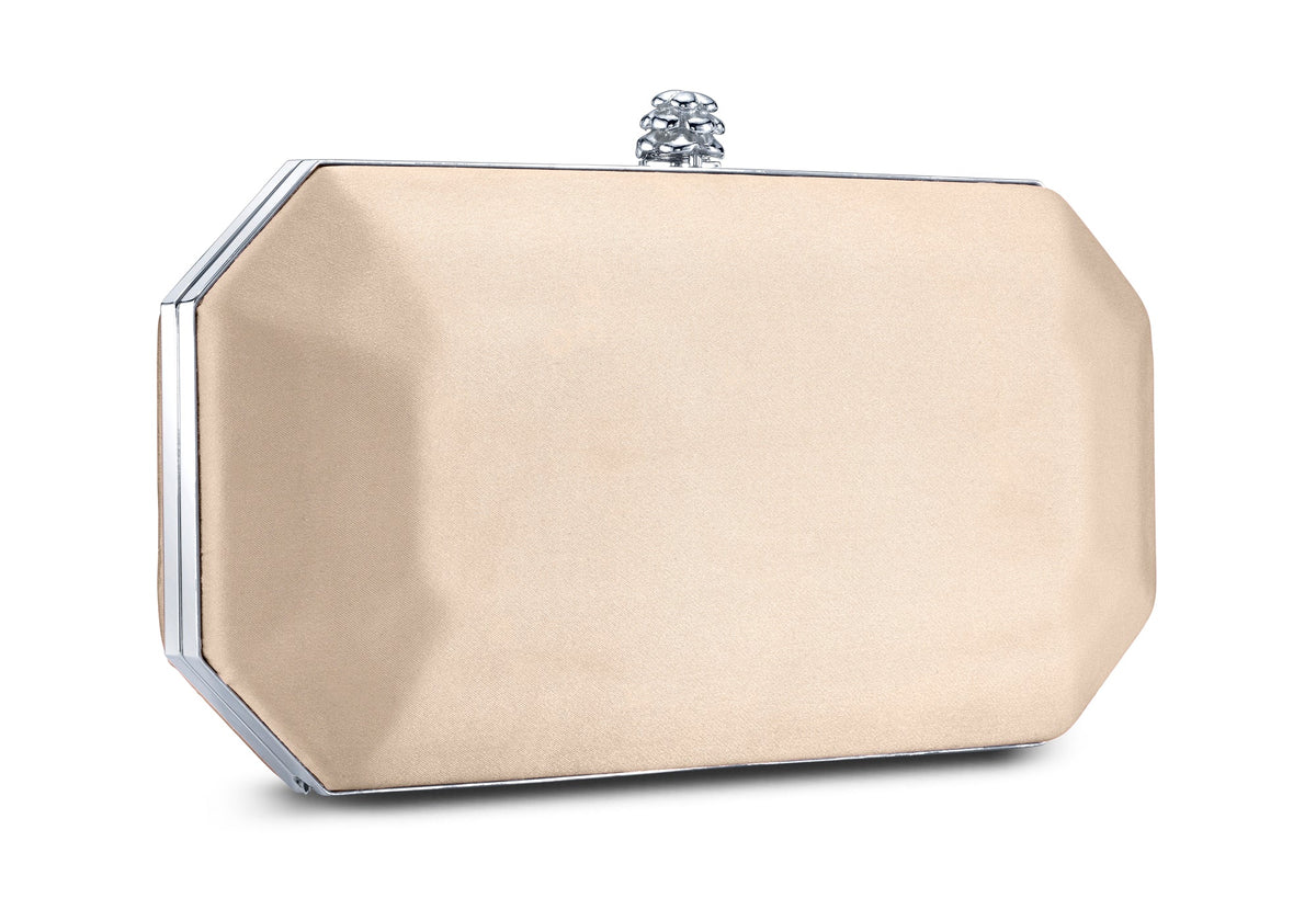 Perry Clutch in Champagne Bubble