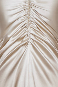 Valentina Pearl Ruched Gown