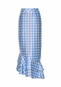 Lily Gingham Ruffle Skirt