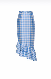 Lily Gingham Ruffle Skirt